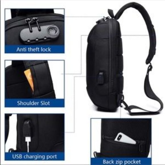 Anti Theft Sling Bag Shoulder Crossbody Waterproof​ - Picture 2 of 8